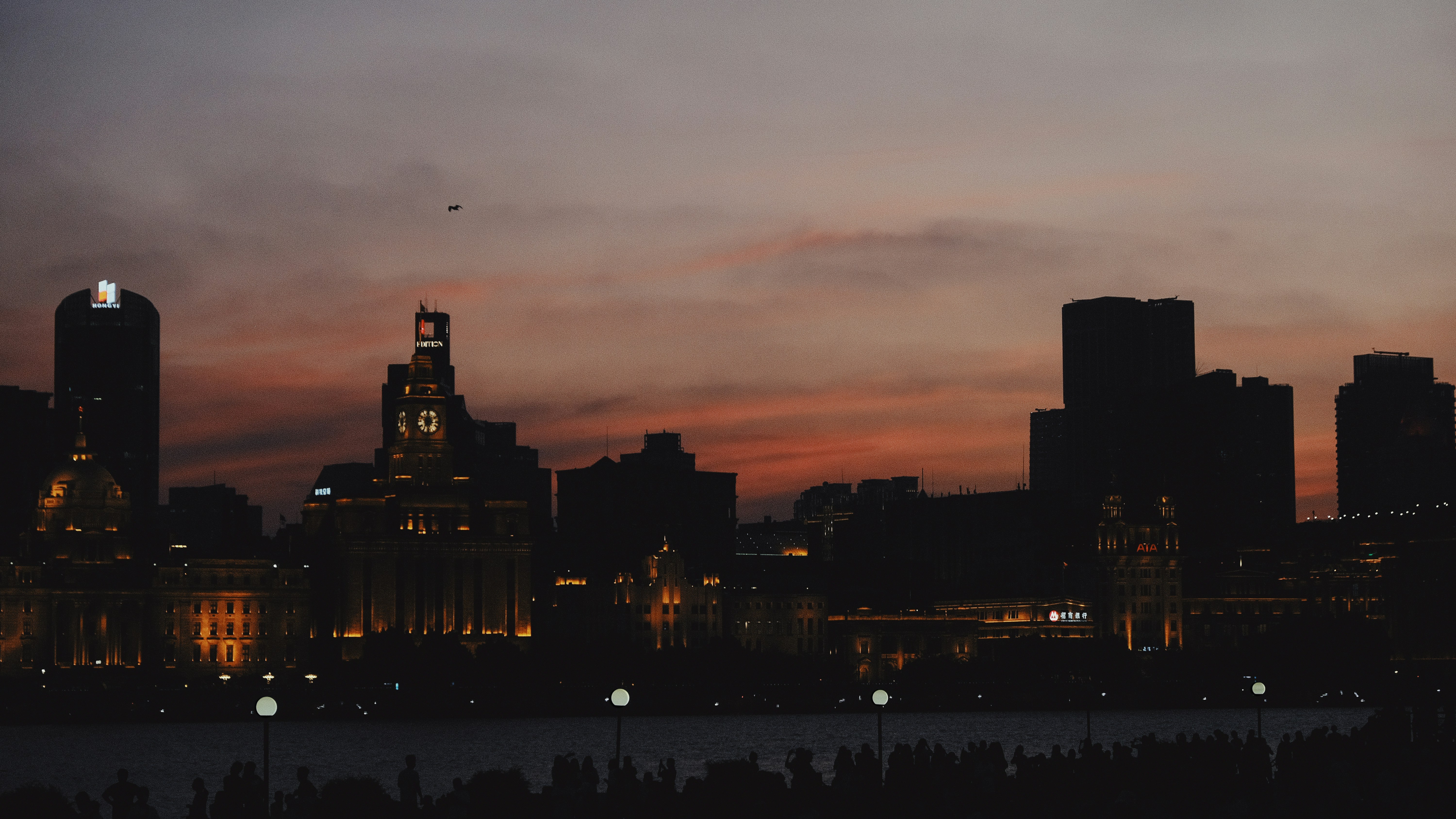 Downtown Detroit skyline at dusk - apartments near Campus Martius