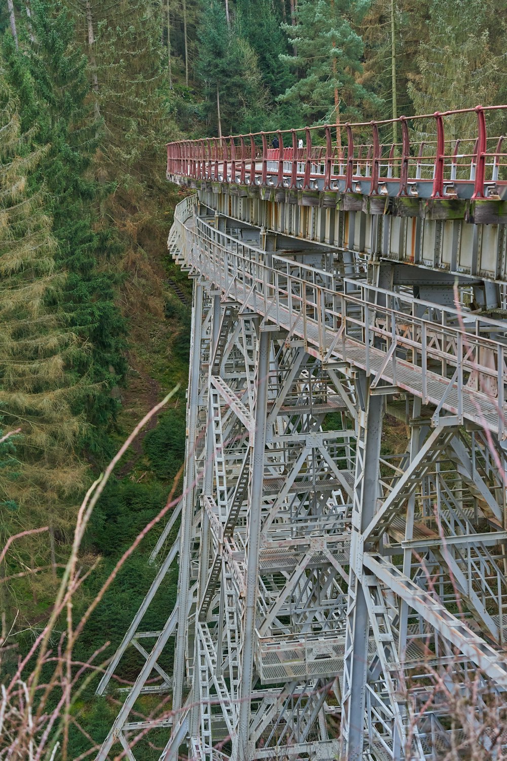 a train on a bridge