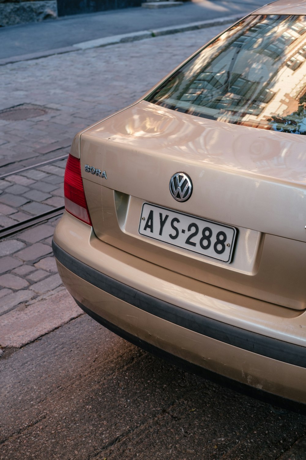 l’arrière d’une voiture