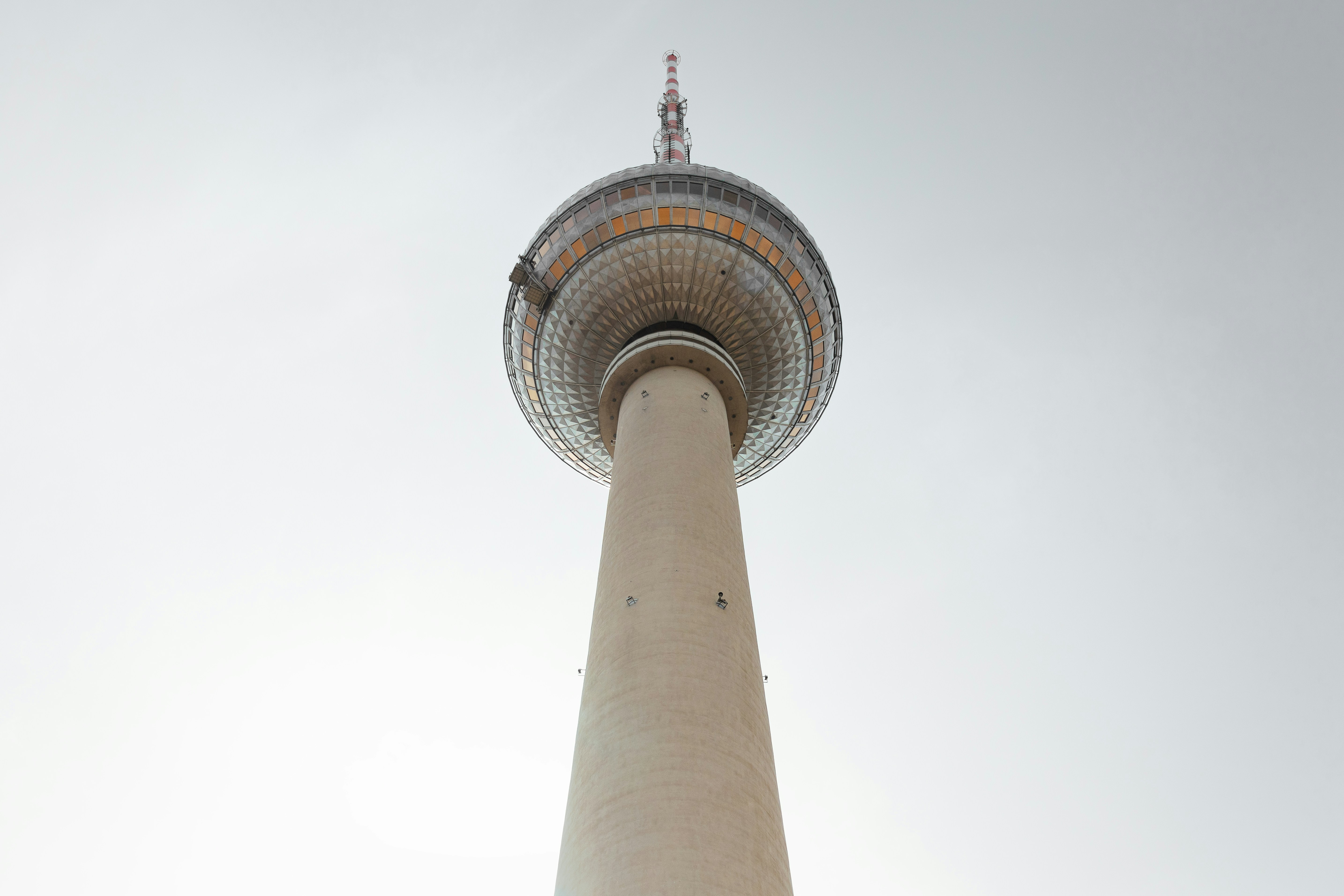 a close up of a tower