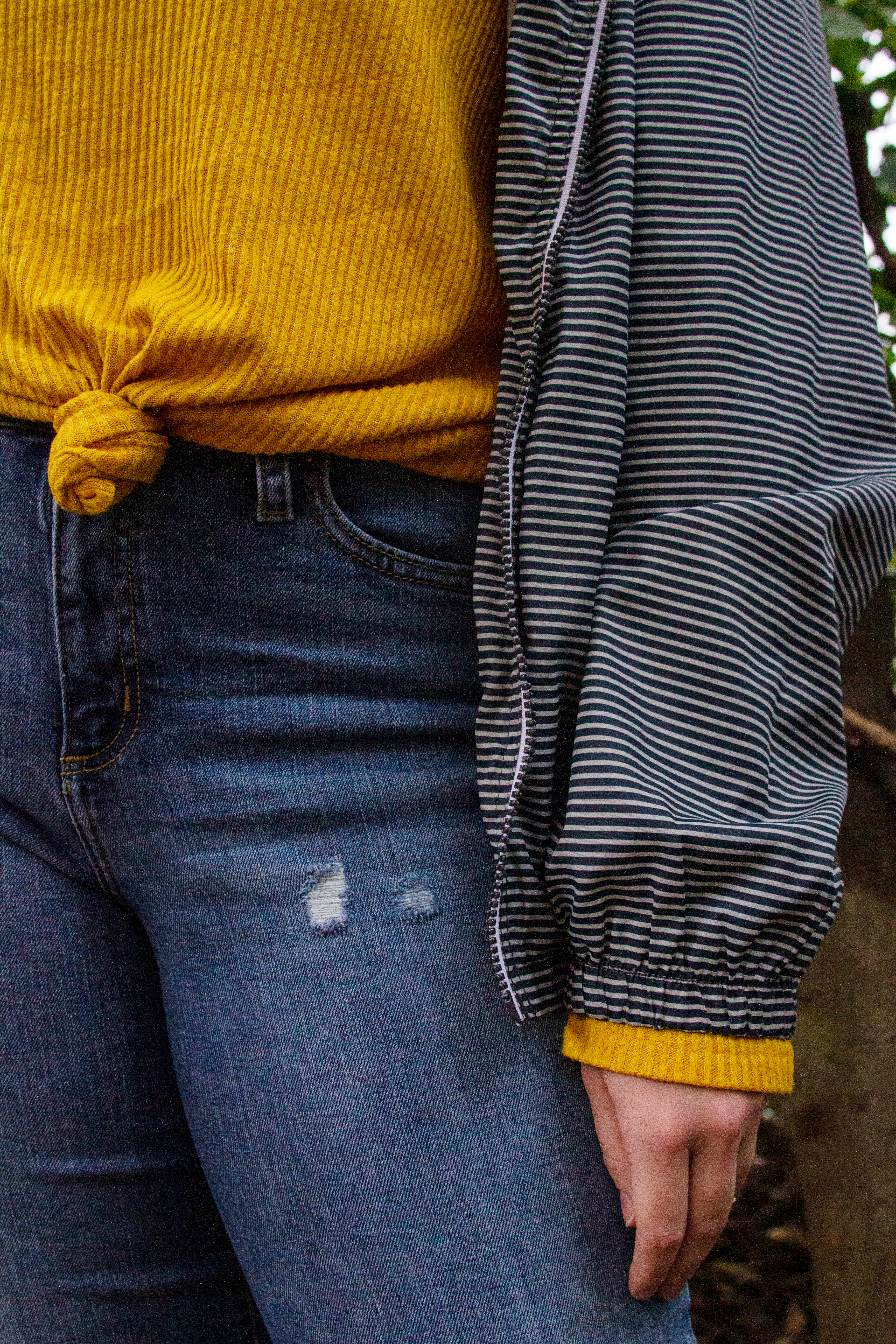 a person wearing jeans