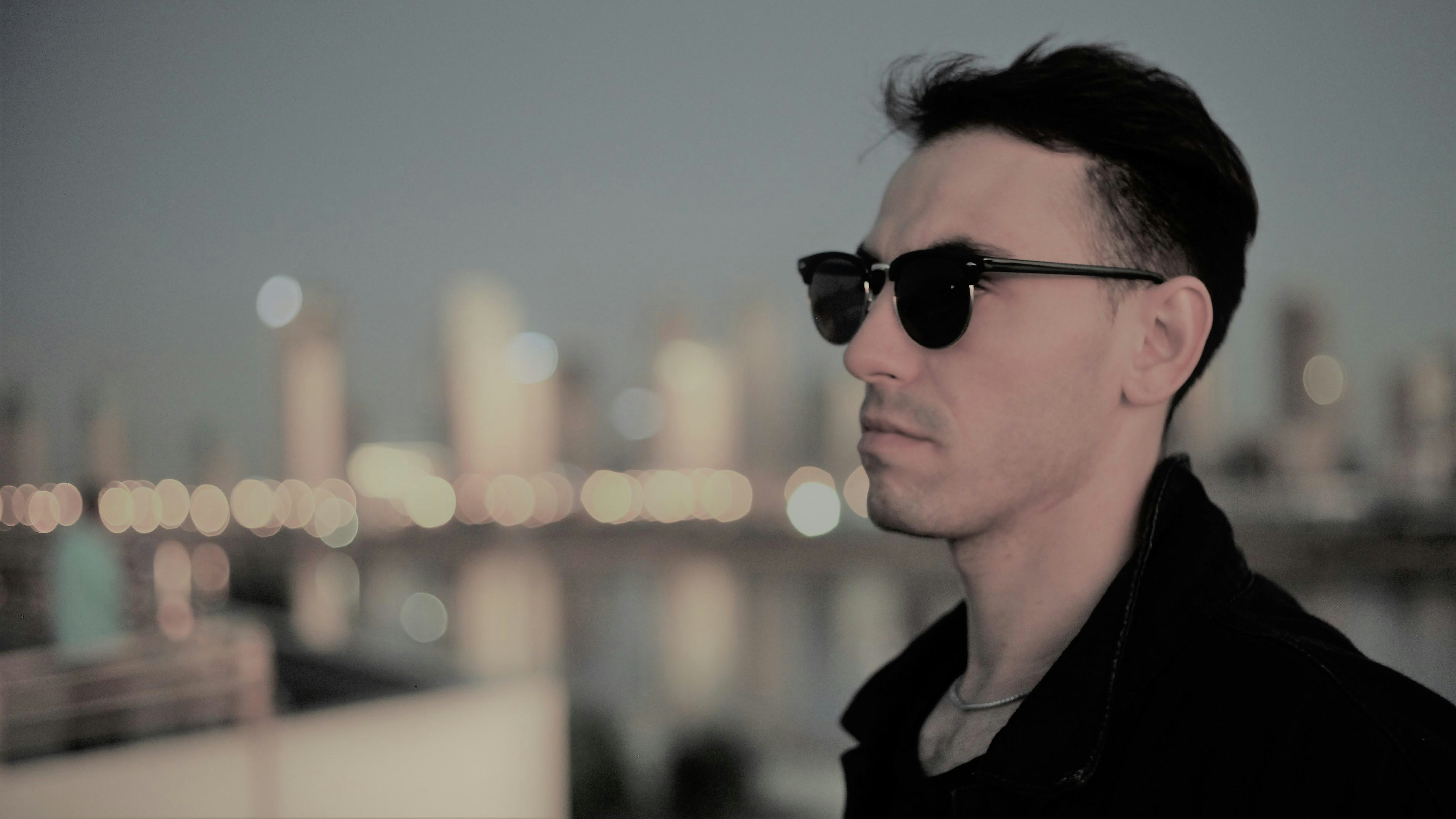 a man wearing sunglasses