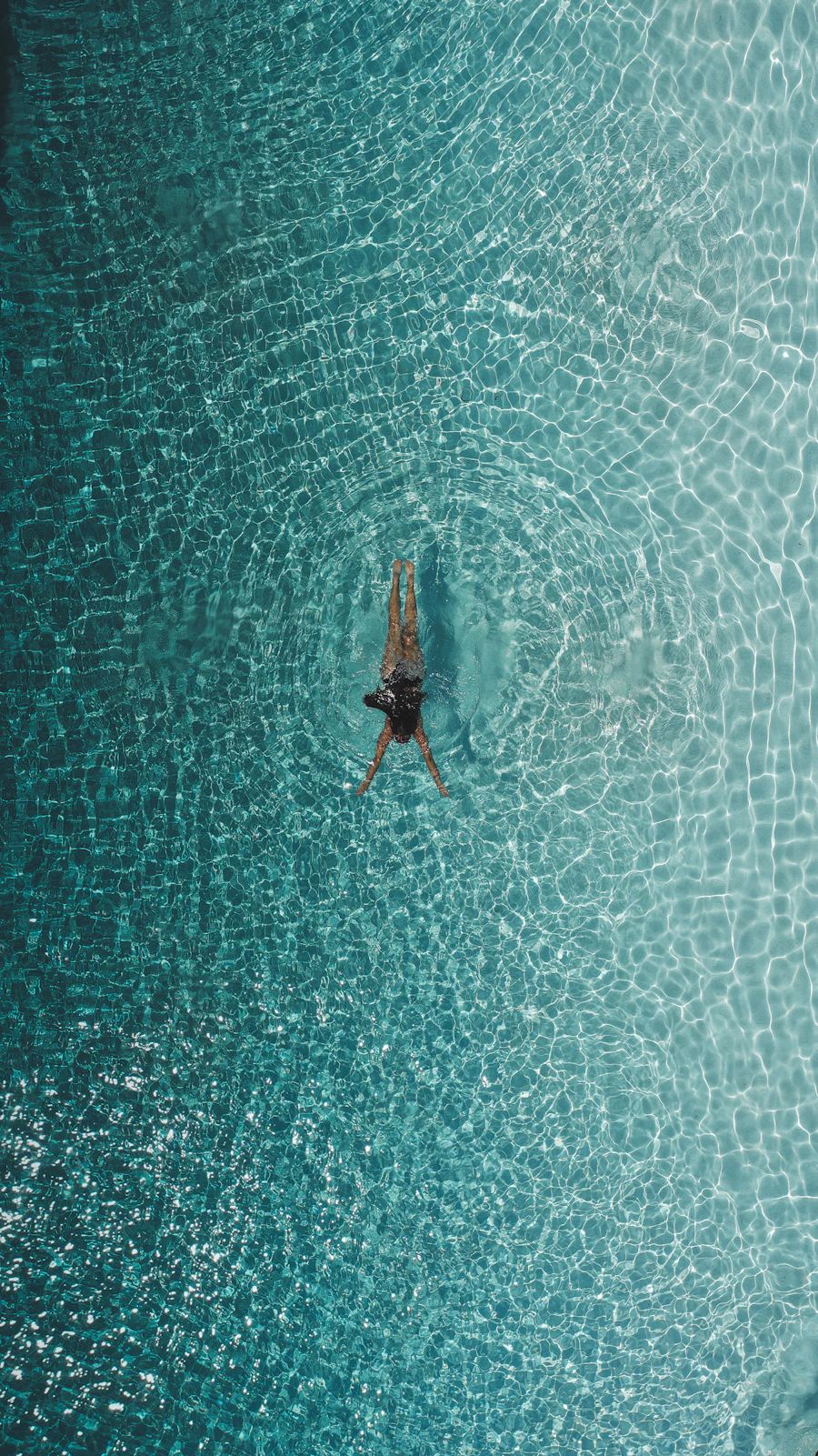 Child swimming lesson