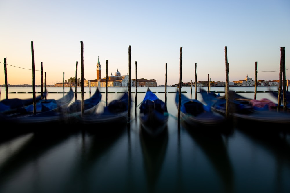 a group of sailboats in a harbor