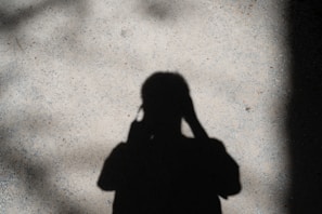 a person standing in the rain