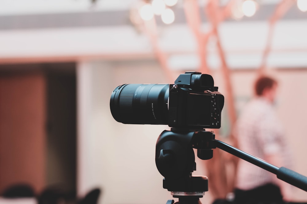 a camera on a tripod