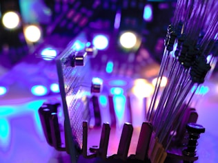 a group of lights