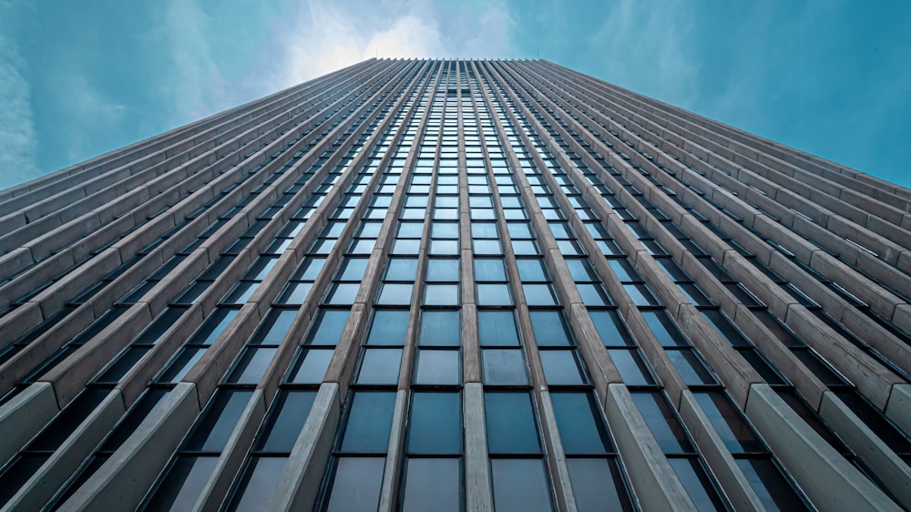 a low angle view of a building