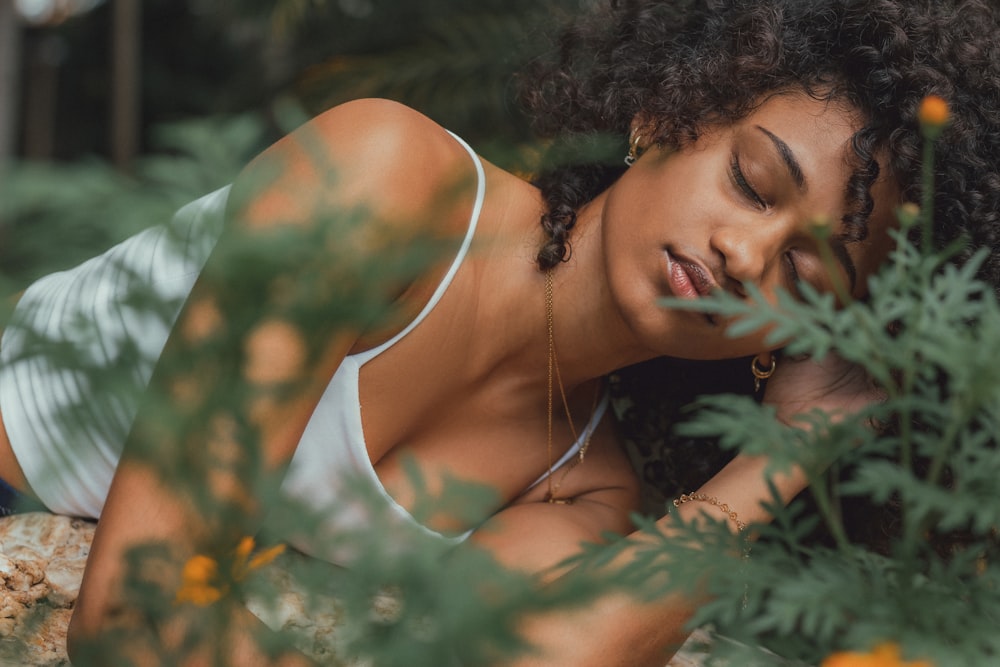 a woman with her arms crossed