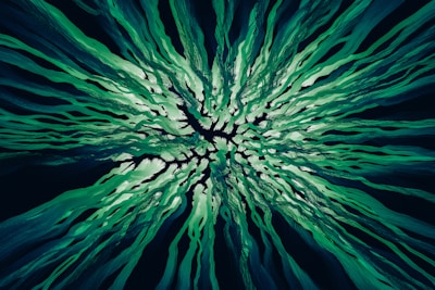 An abstract representation of energy flow, symbolizing the awakening of vital energy and spiritual connection.