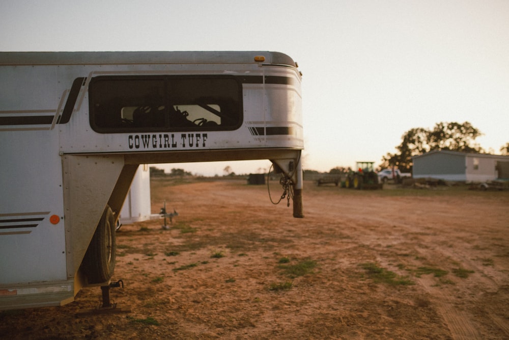 a truck with a trailer