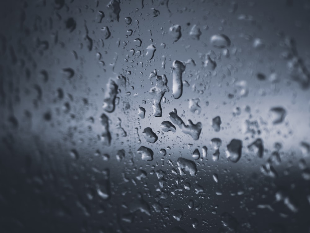 water droplets on a window