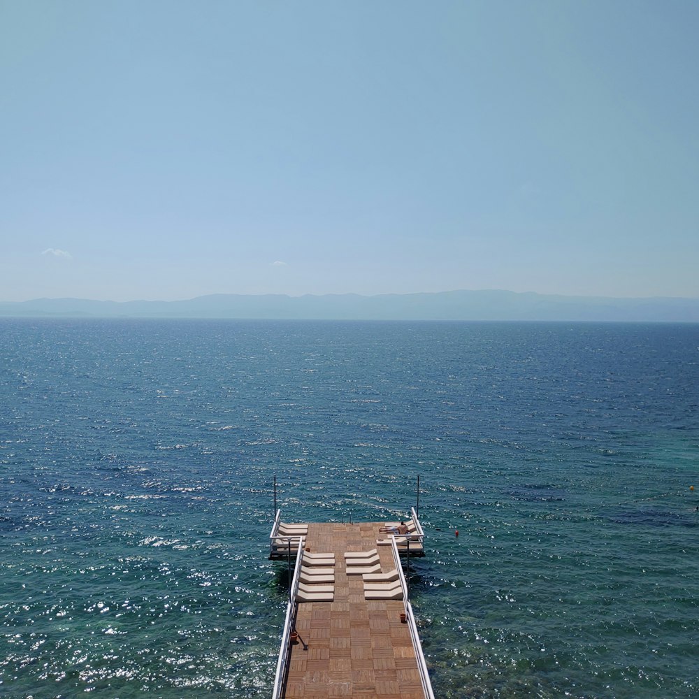 a dock in the water