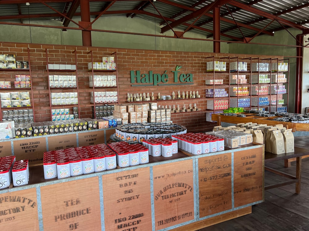 a store with many products