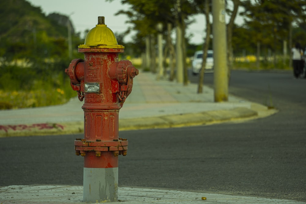 a fire hydrant on the side of the road