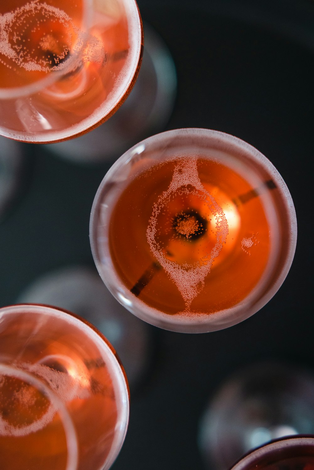 a group of small orange candles