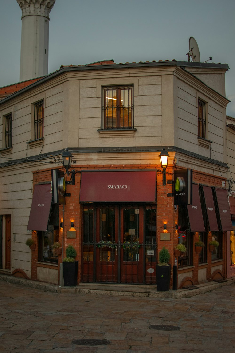 a building with a large tower