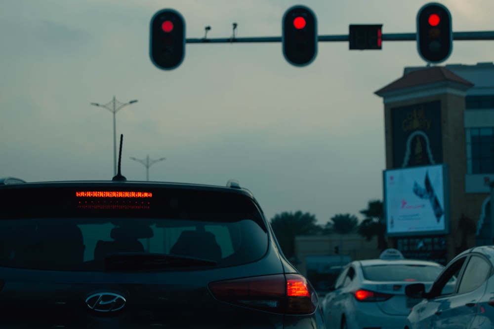 traffic lights on a street