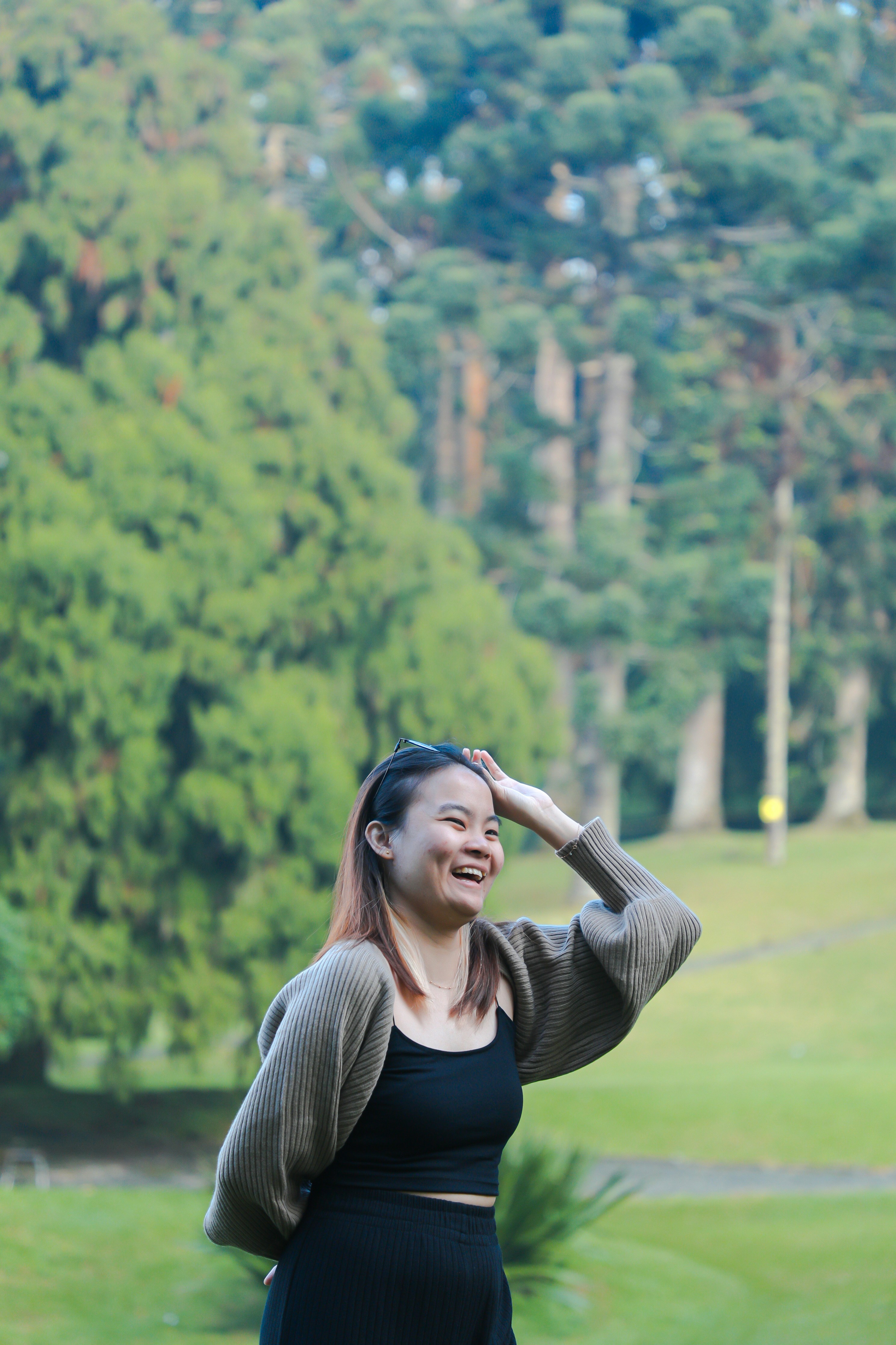 a person with the arms raised