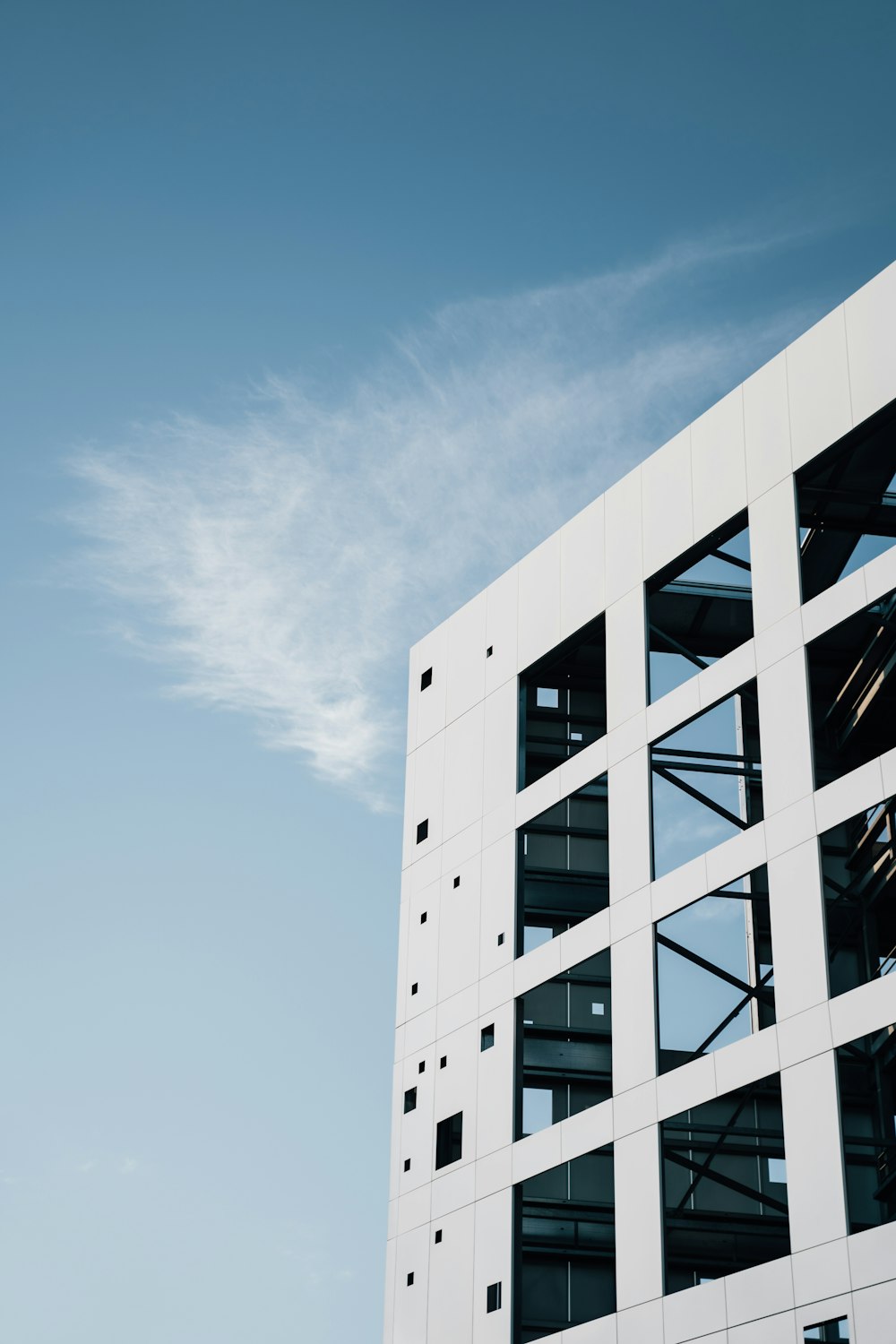 a tall building with windows