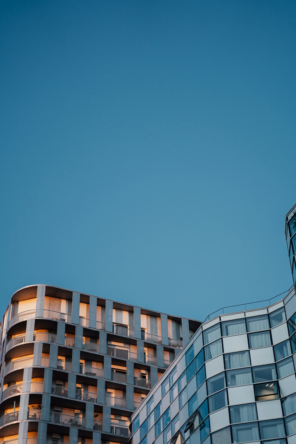 a building with a blue sky