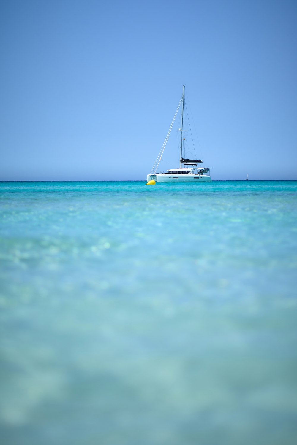 a boat in the ocean