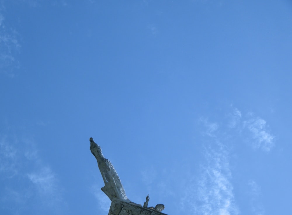 a statue on a building