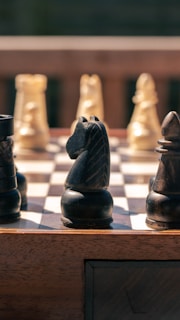 a chess board with a chessboard