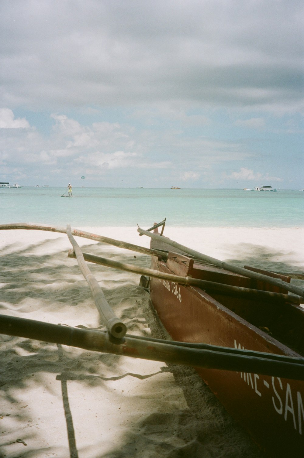 a boat on the beach