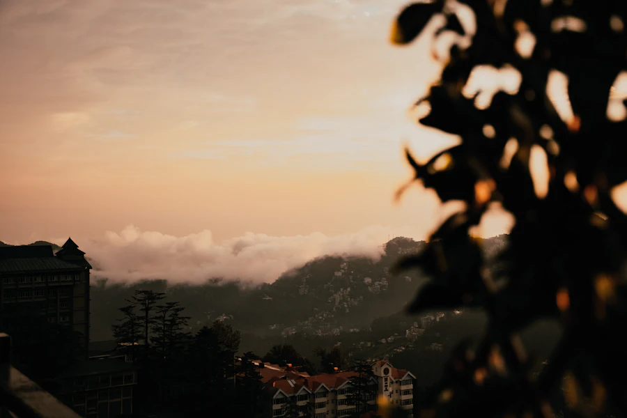 Hill town in the Himalayas