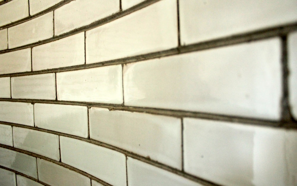 a white brick wall