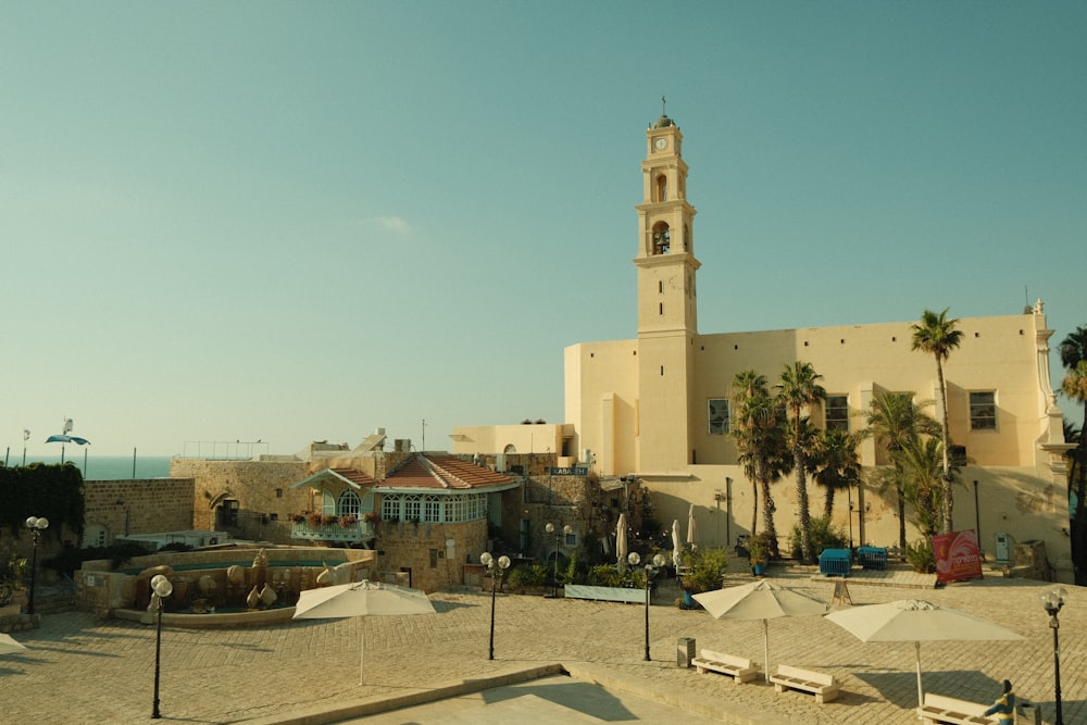 a building with a tower