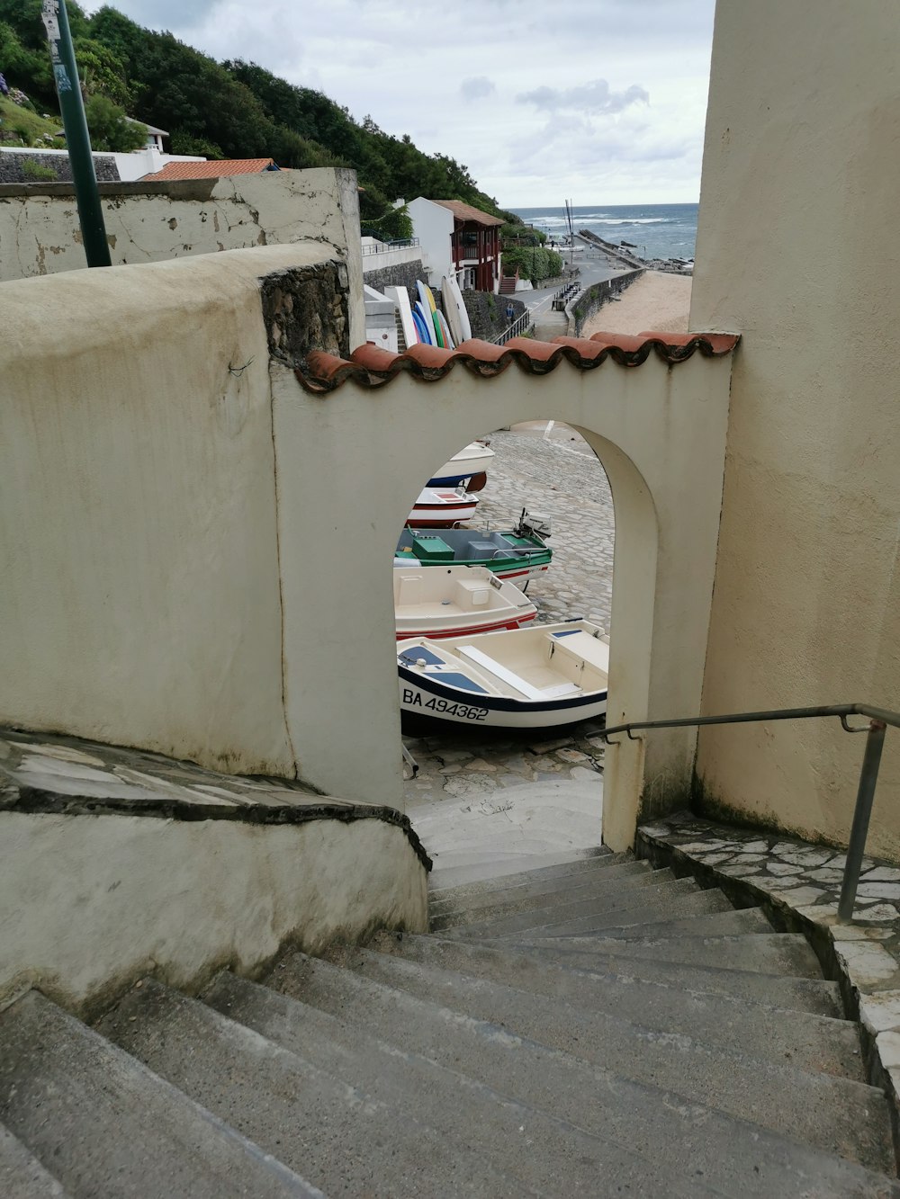 boats parked in a row