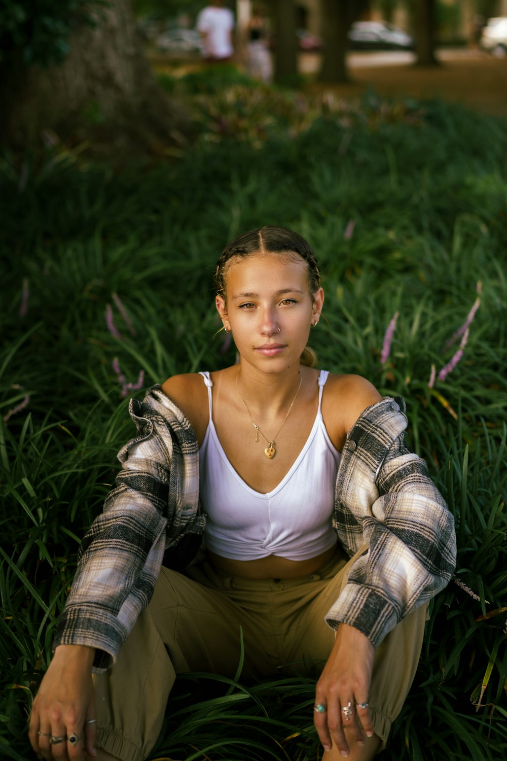 a person sitting in a chair