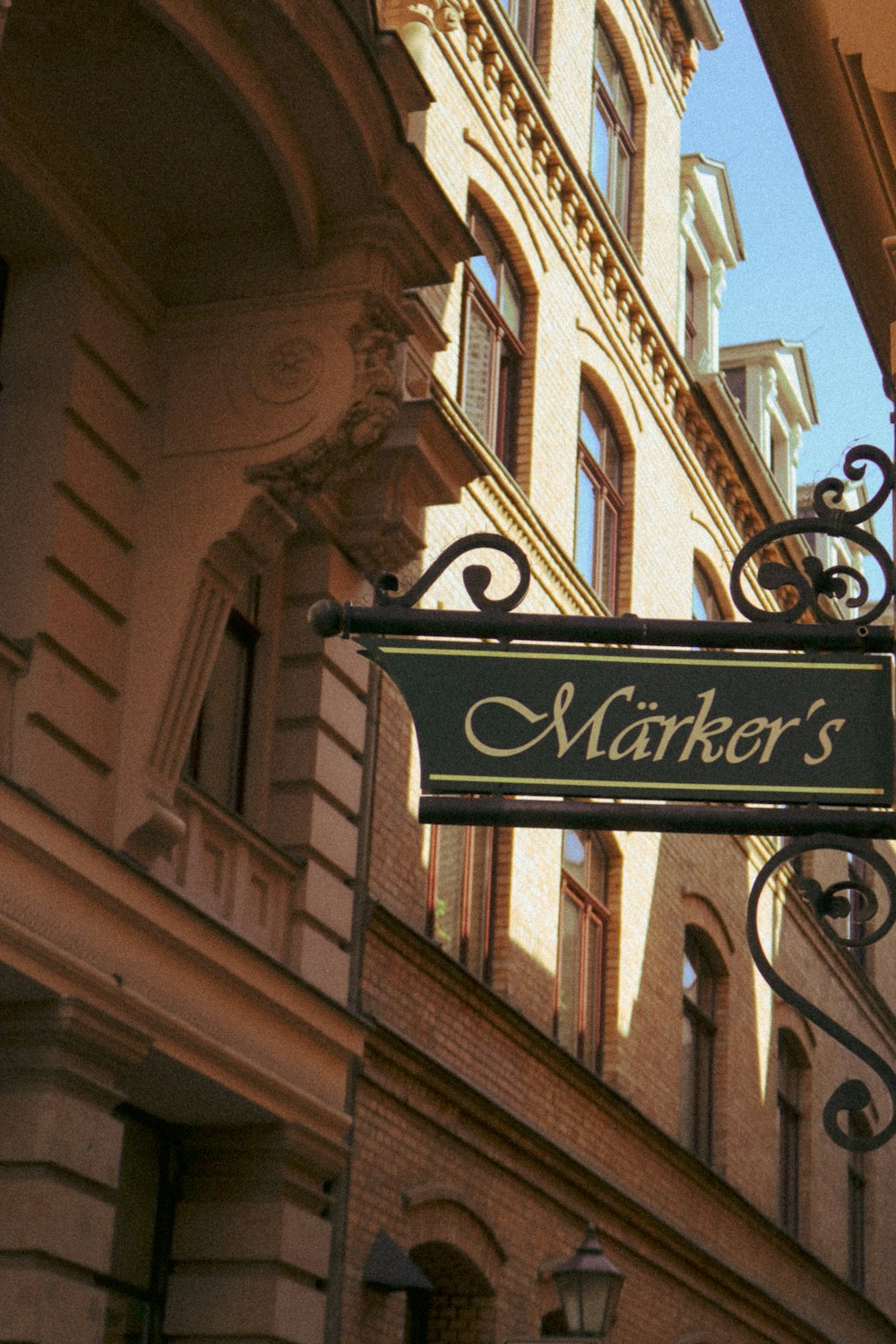 a street sign on a building