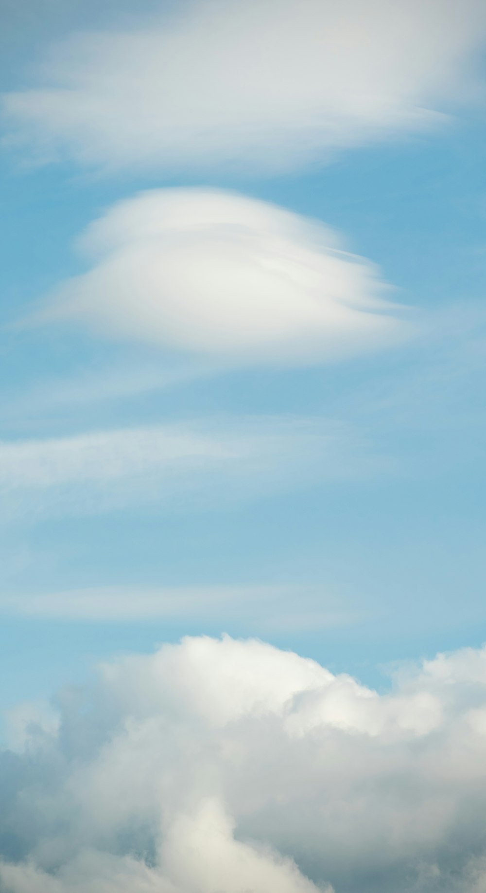 a blue sky with clouds