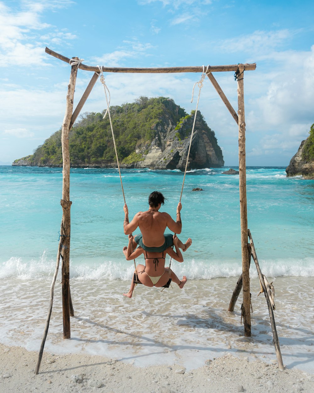 a man on a beach