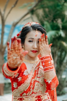 a person in traditional indian attire