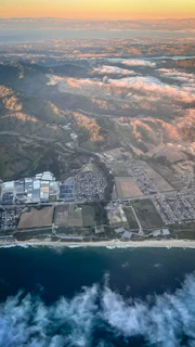 Aerial drone view capturing the full layout of the 12 lots in Los Altos de Ñiñue.