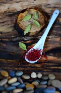 a strawberry with a knife