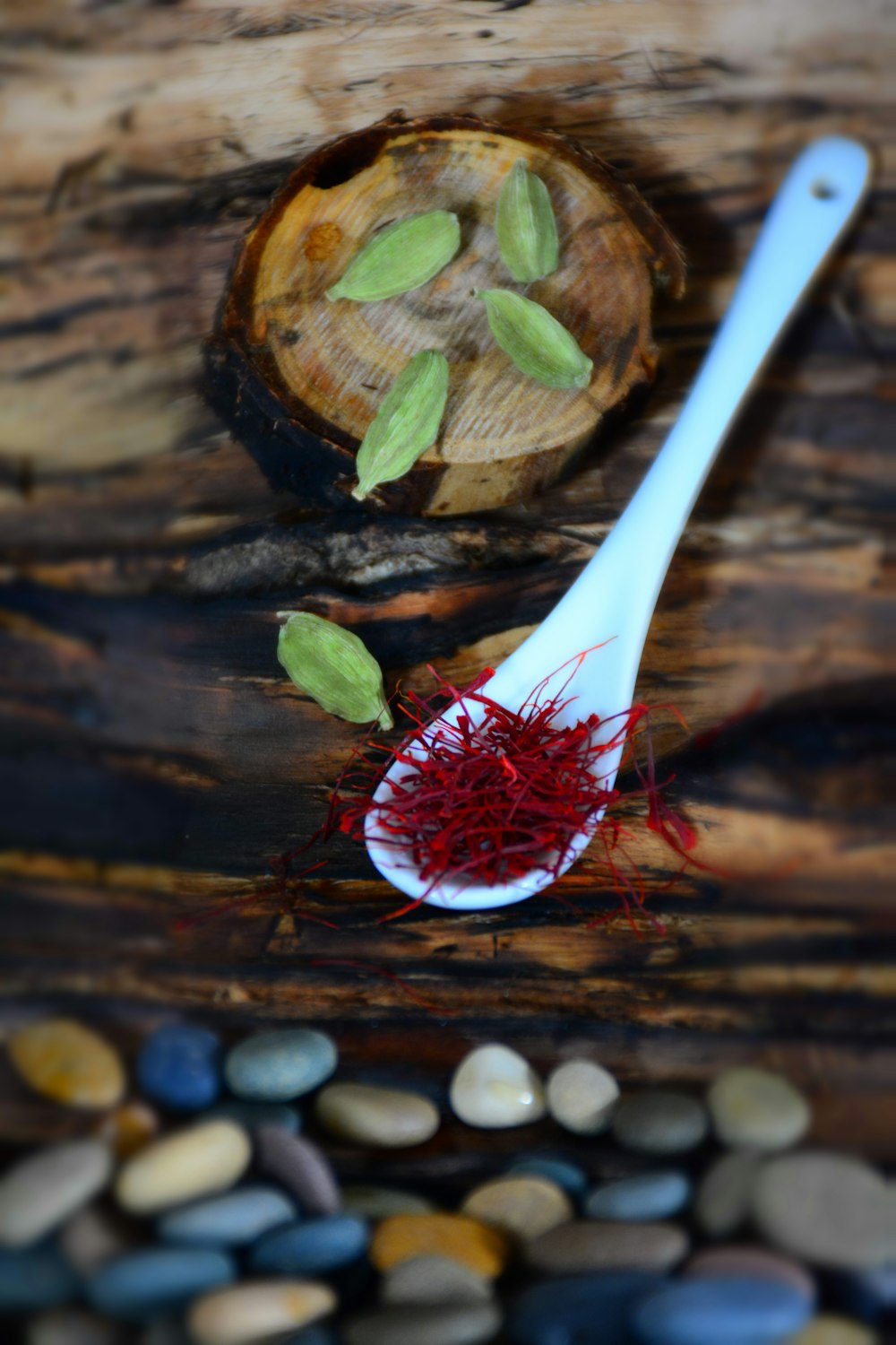 a strawberry with a knife