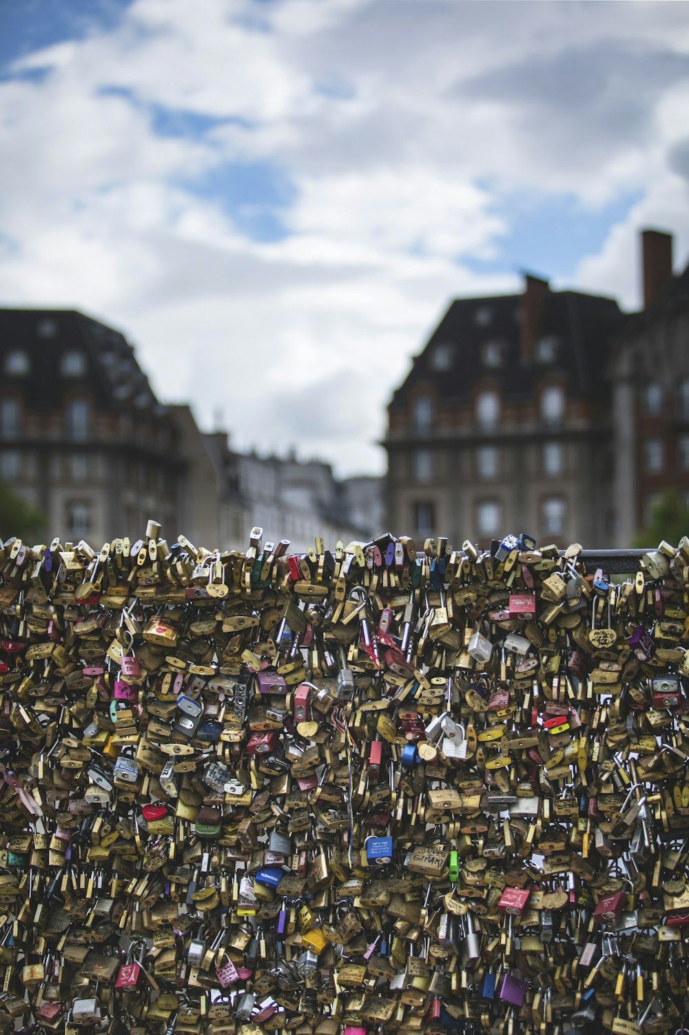 a large group of locks