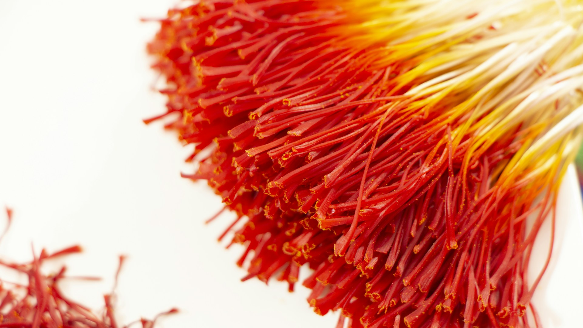 a close up of a red and yellow explosion