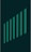 Seven vertical green bars are aligned diagonally against a dark green background, creating a modern, abstract geometric pattern.