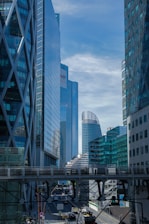 a city with tall buildings