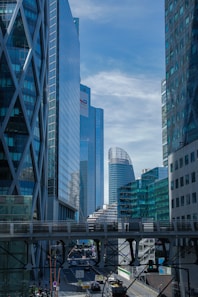 a city with tall buildings