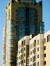 Modern residential building with classic design elements in Leipzig.