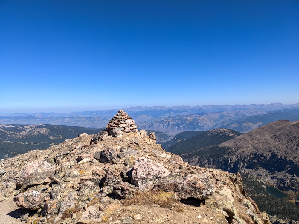 a rocky mountain top