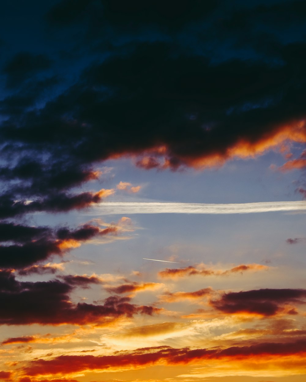 a colorful sky with clouds