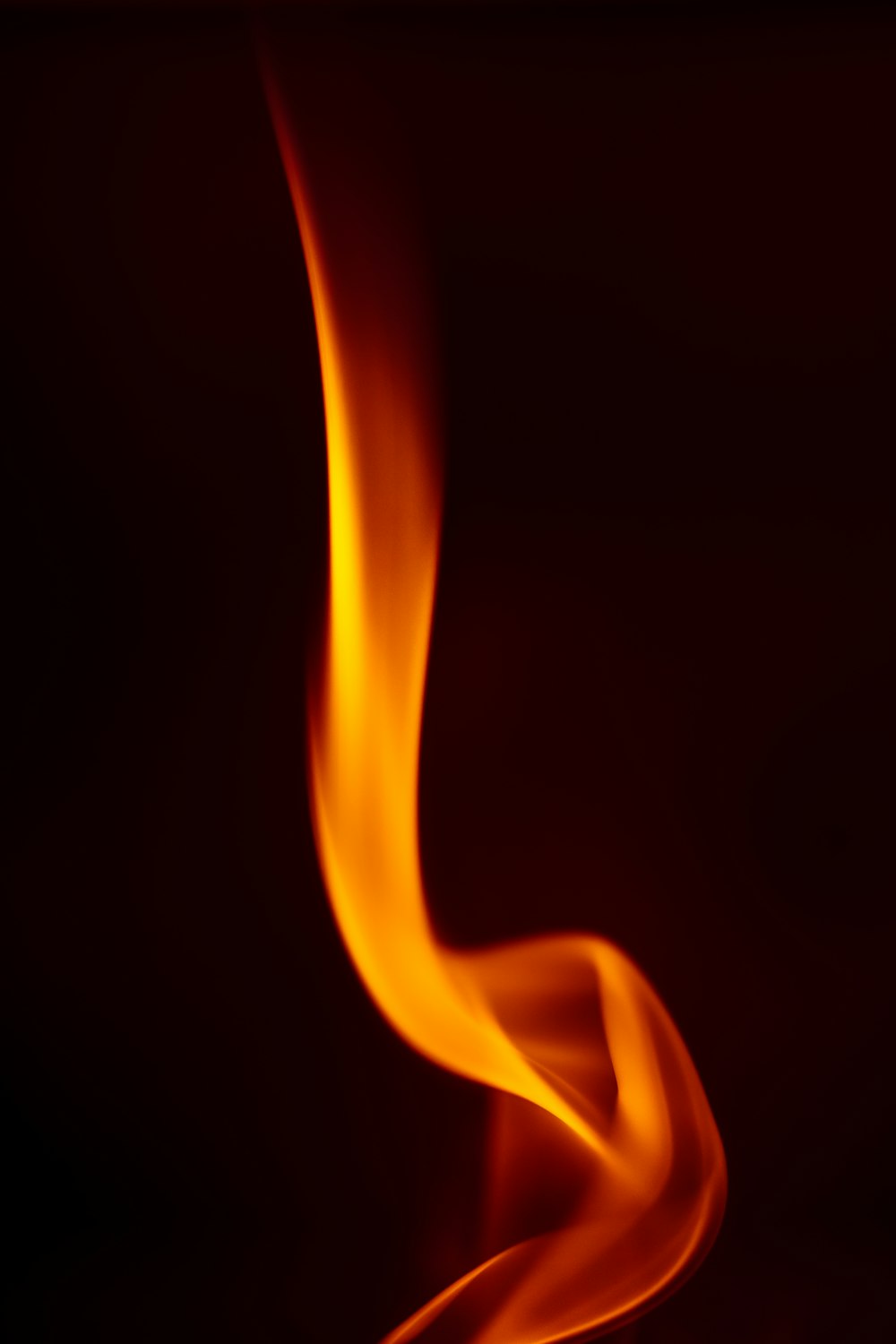 a close-up of a flame